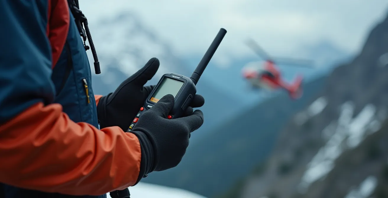 Satelliten-Notrufsystem für alpine Notfälle in Funklöchern